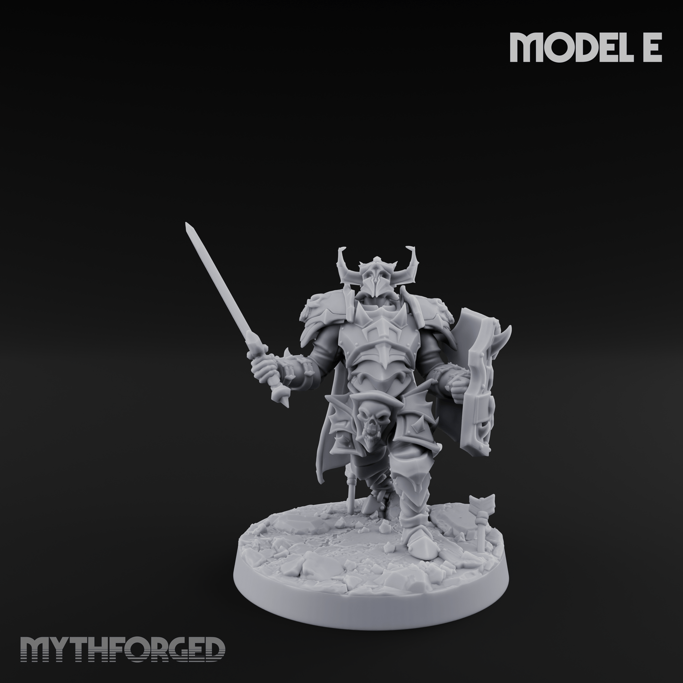 Dual Wielding Human Executioners E Miniature for Dungeons and Dragons, Pathfinder or other TTRPGs