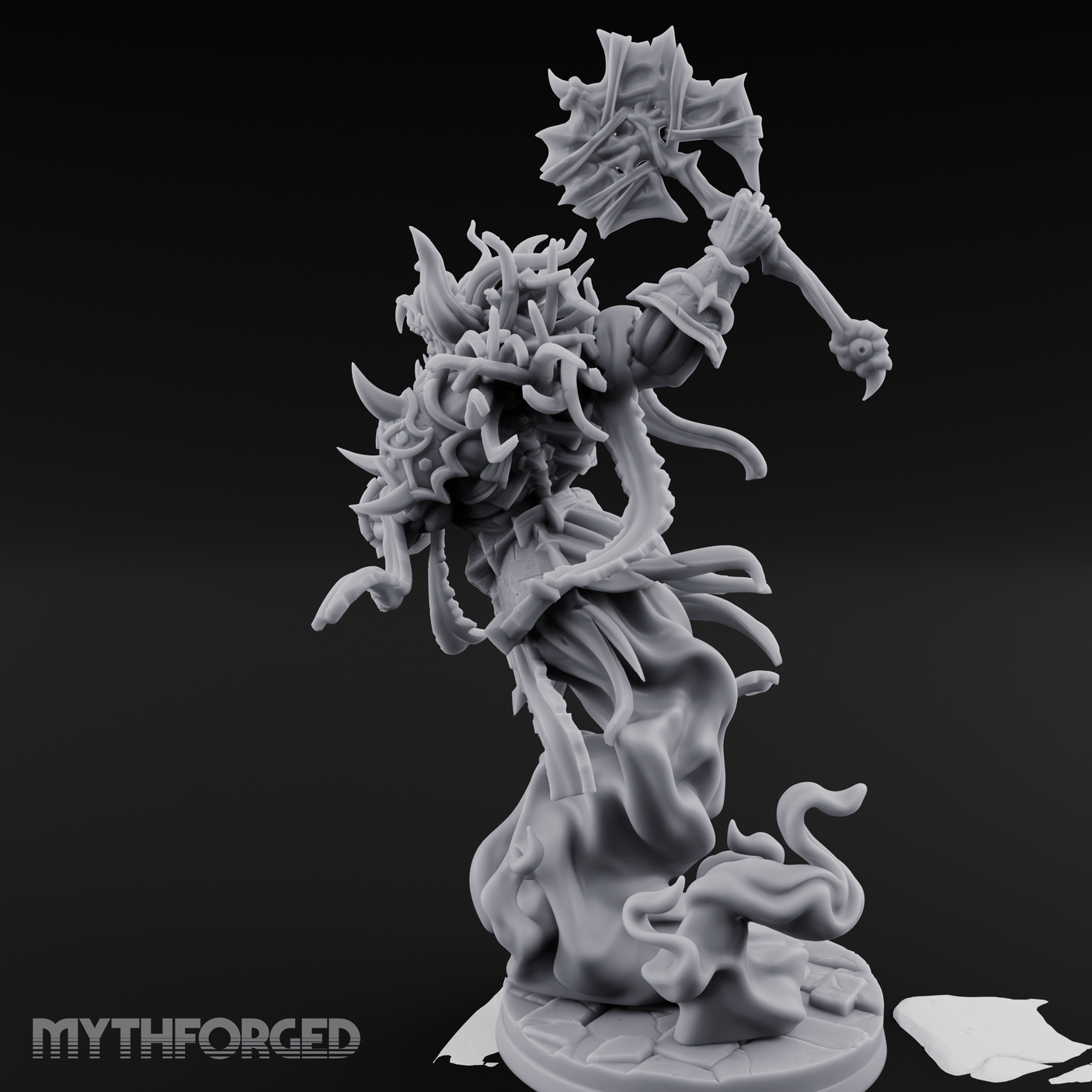 Coiling Upward Wrathful Revenant Miniature for Dungeons and Dragons, Pathfinder or other TTRPGs