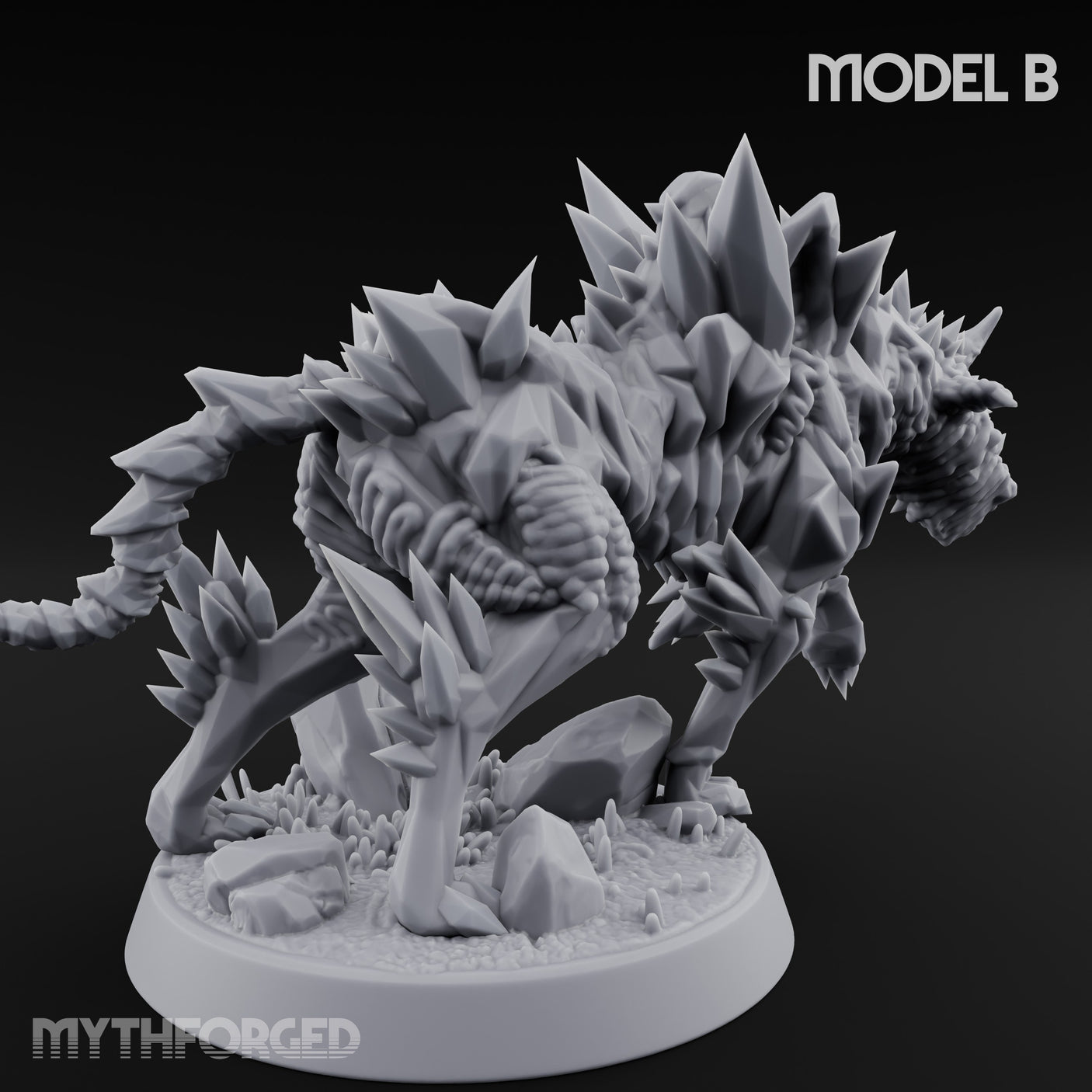 Shard Bursting Hound of Tindalos B Miniature for Dungeons and Dragons, Pathfinder or other TTRPGs