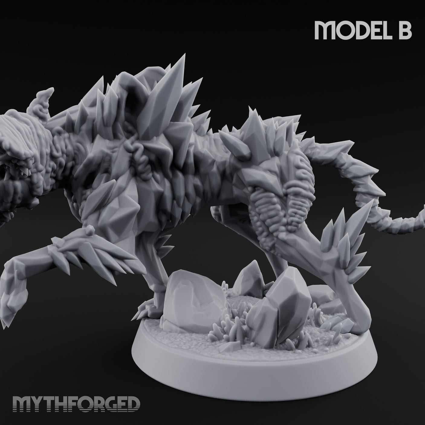 Shard Bursting Hound of Tindalos B Miniature for Dungeons and Dragons, Pathfinder or other TTRPGs