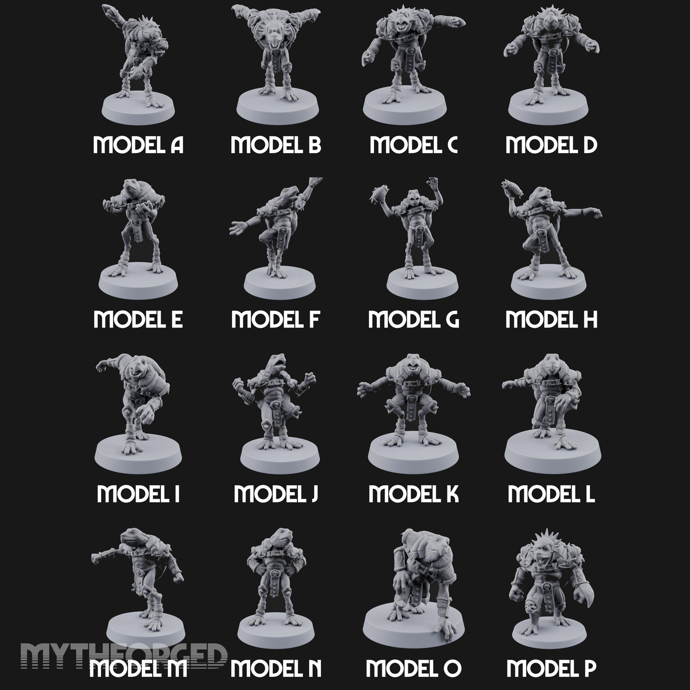Shell Shocked Brawling Tortle Fantasy Football Team Miniature for Dungeons and Dragons, Pathfinder or other TTRPGs