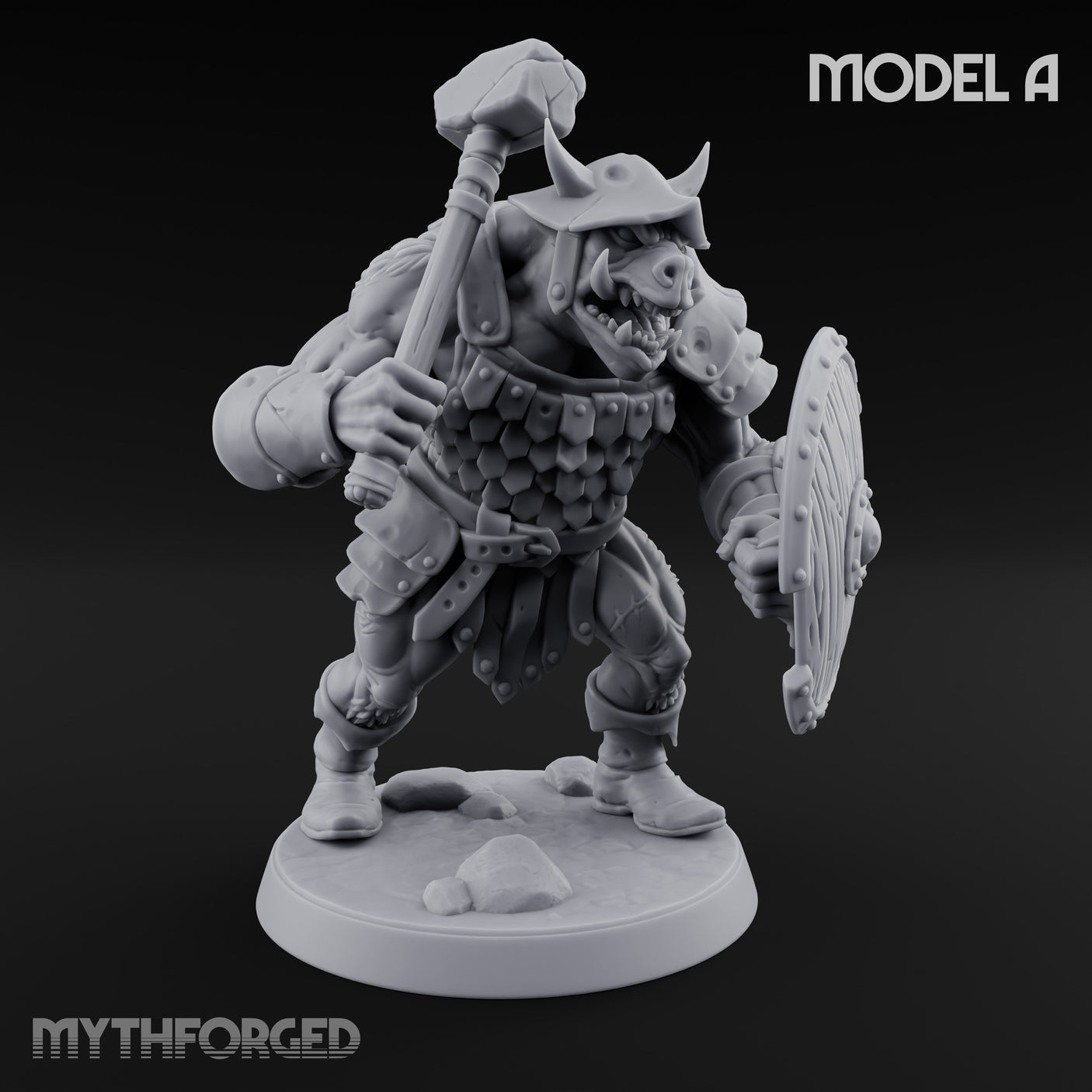 Shield Bearing Warband Pig Orc Warrior A gallery 1