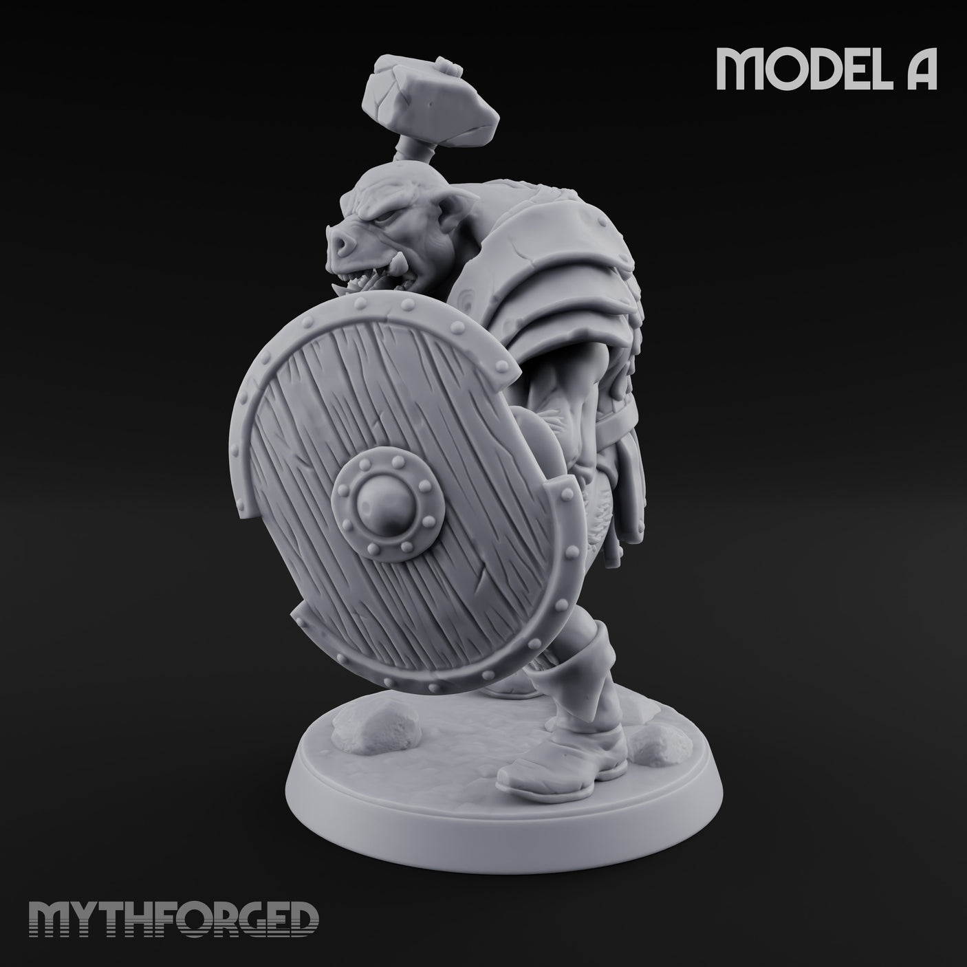 Shield Bearing Warband Pig Orc Warrior A gallery 14