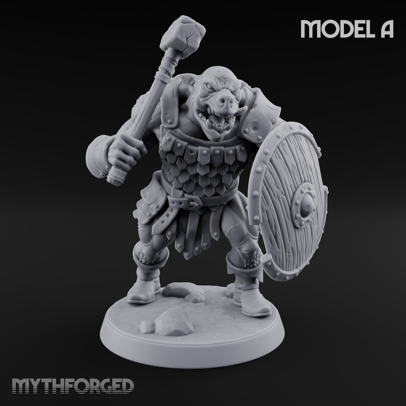 Shield Bearing Warband Pig Orc Warrior A gallery 18