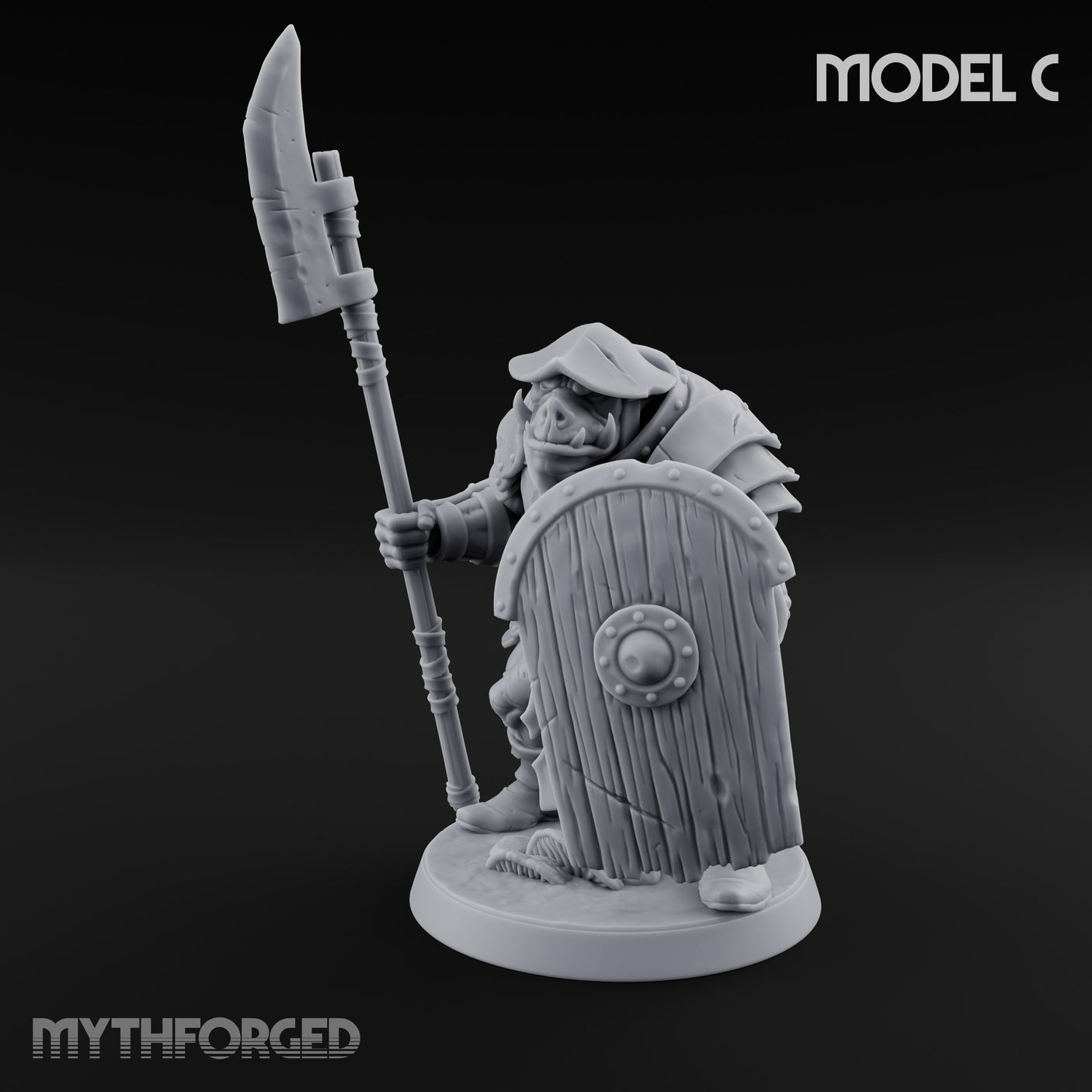 Shield Bearing Warband Pig Orc Warrior C gallery 17
