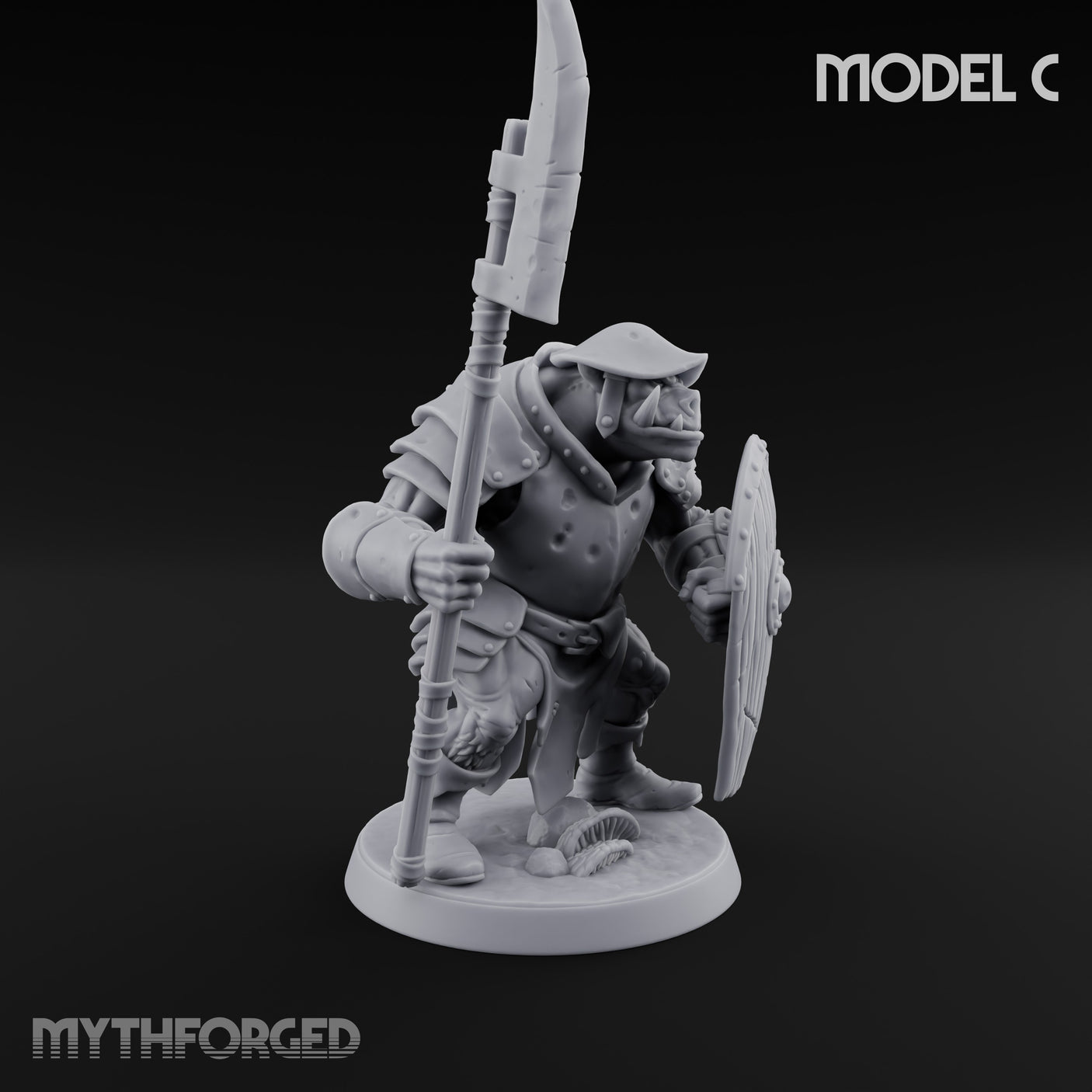 Shield Bearing Warband Pig Orc Warrior C gallery 5
