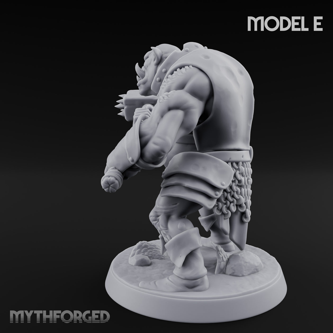 Shield Bearing Warband Pig Orc Warrior E gallery 12