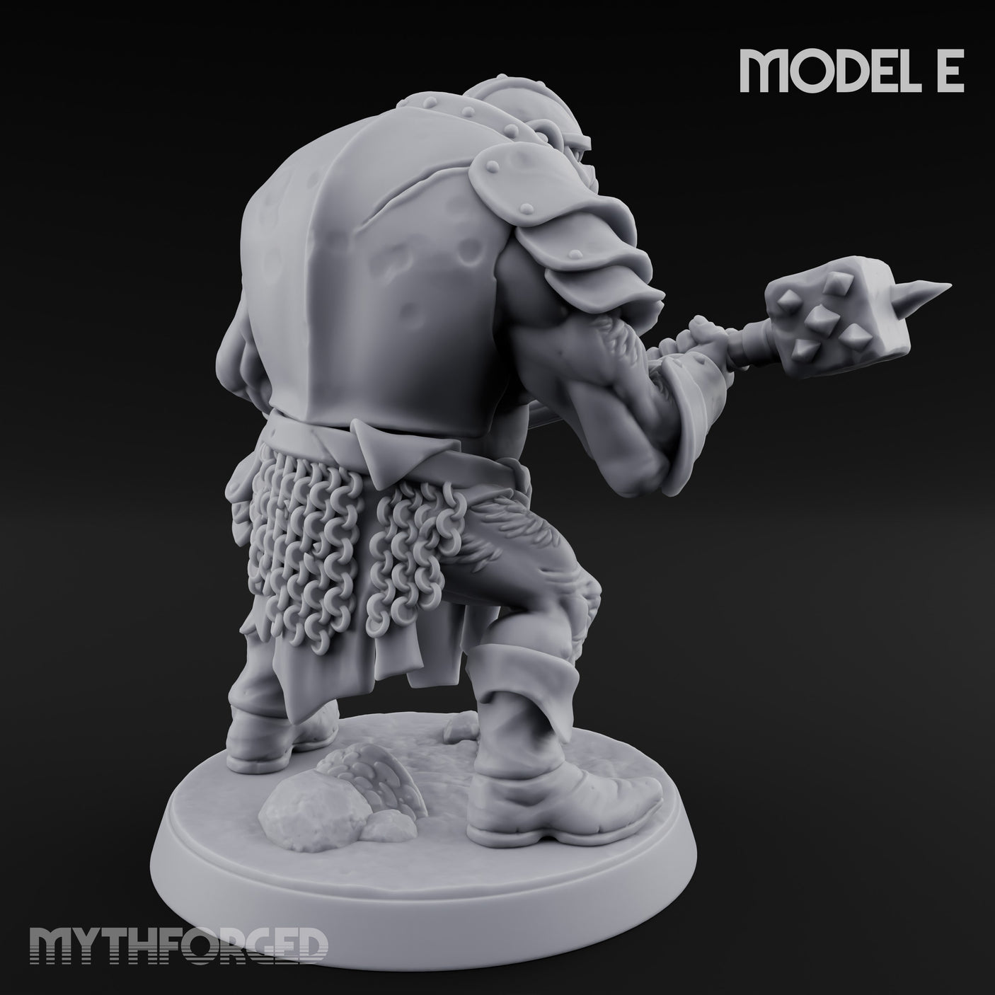 Shield Bearing Warband Pig Orc Warrior E gallery 7
