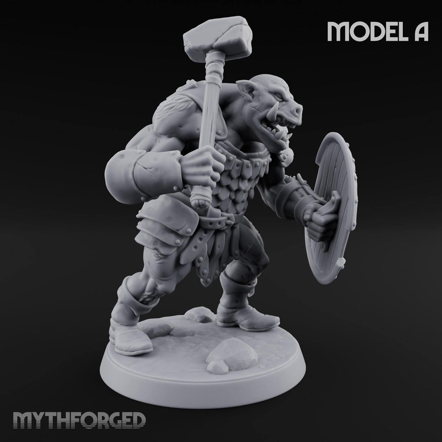 Shield Bearing Warband Pig Orc Warriors — A gallery 1