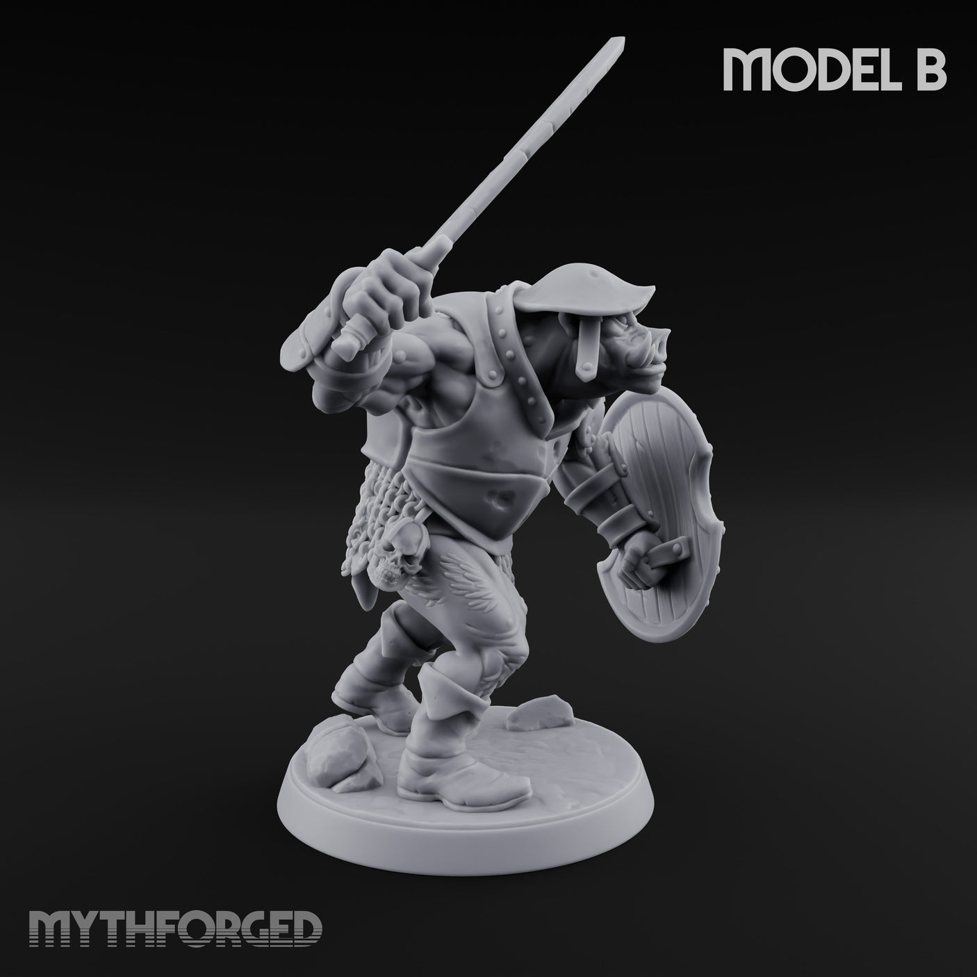 Shield Bearing Warband Pig Orc Warriors — B gallery 2