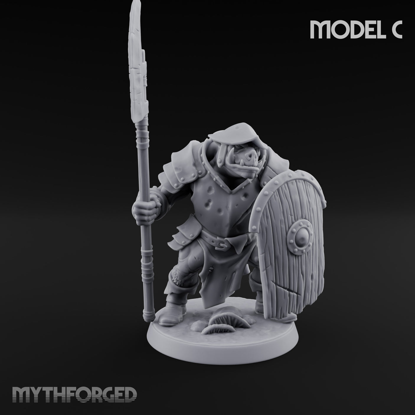 Shield Bearing Warband Pig Orc Warriors — C gallery 1