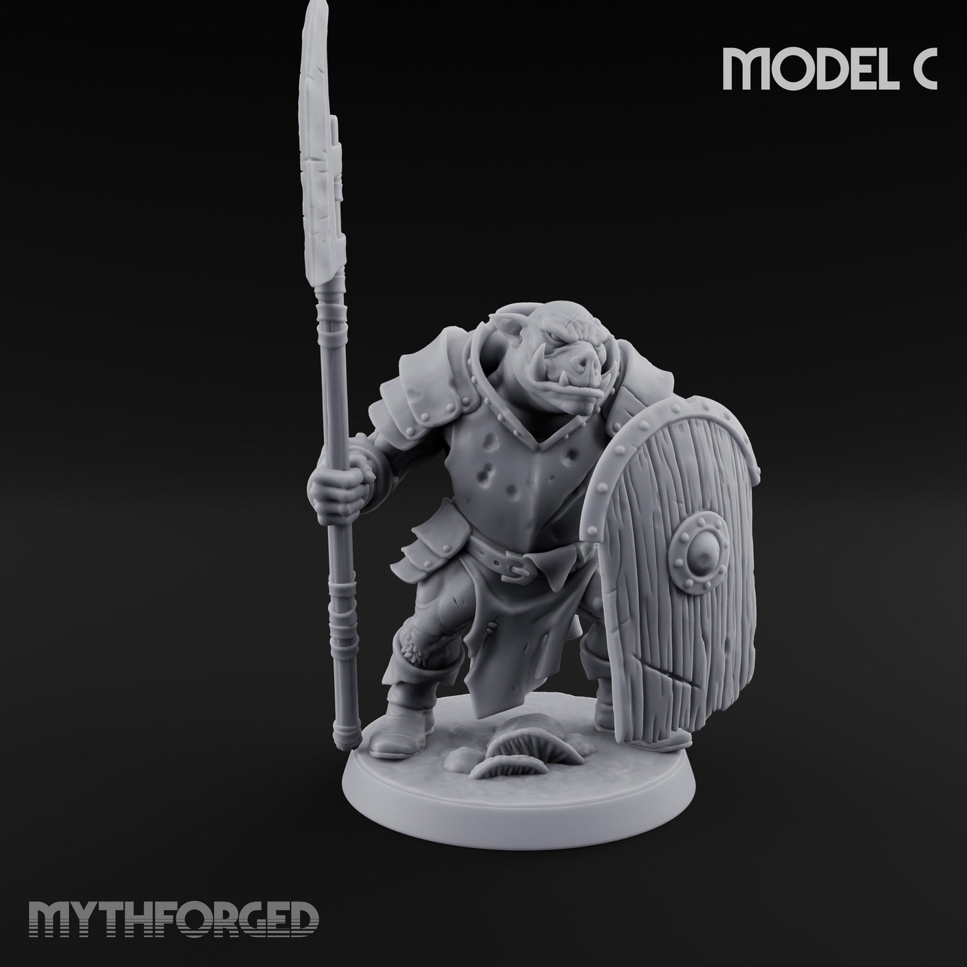 Shield Bearing Warband Pig Orc Warriors — C gallery 1