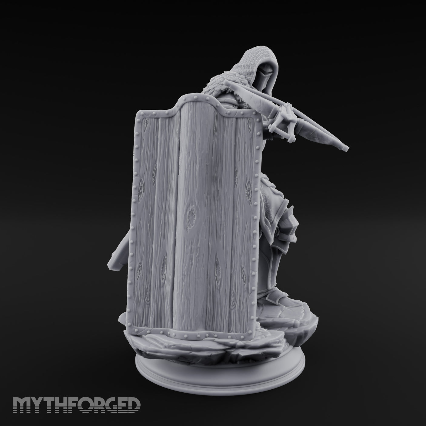 Shield Bracing Crossbow Aiming Human Crossbowman gallery 4