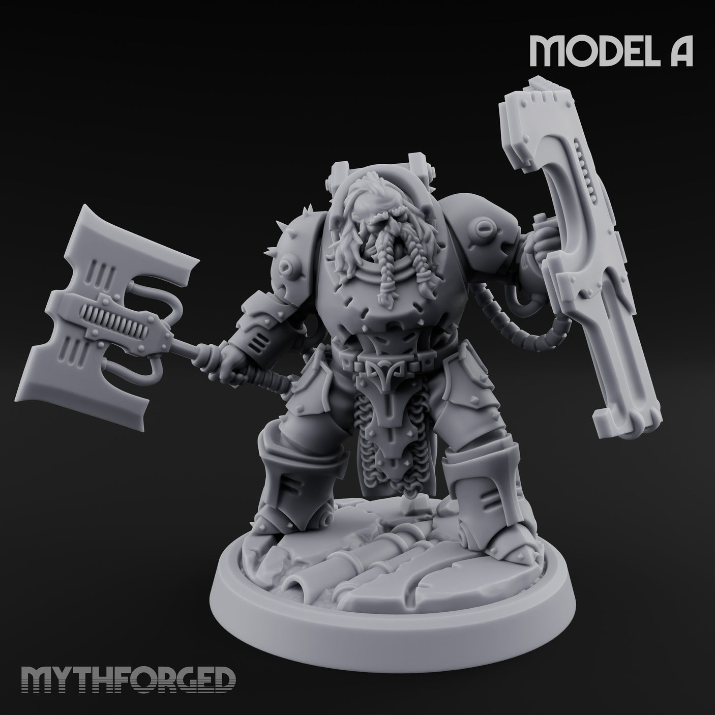 Shield Bracing Gun Toting Space Dwarf Trooper A gallery 9