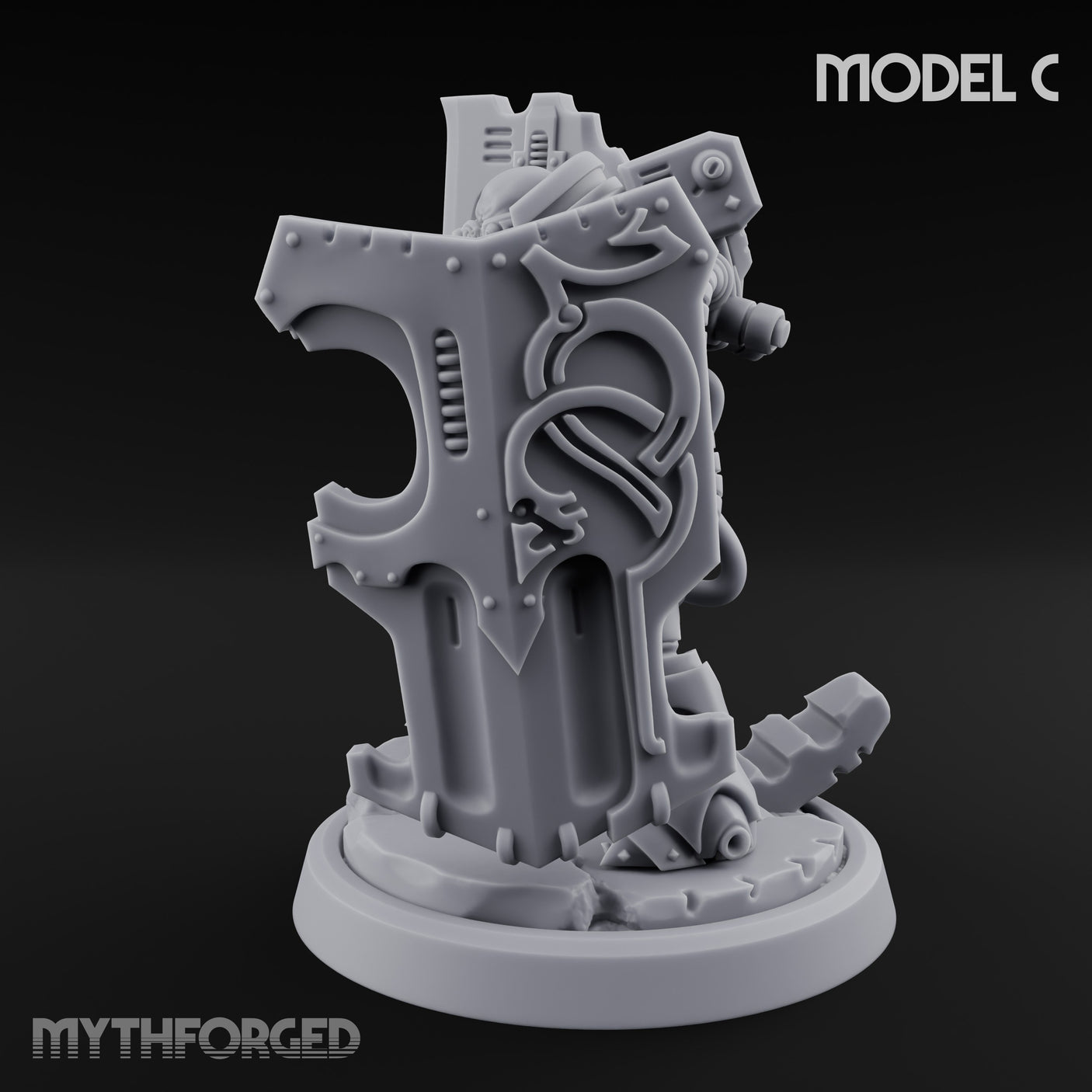 Shield Bracing Gun Toting Space Dwarf Trooper C gallery 8