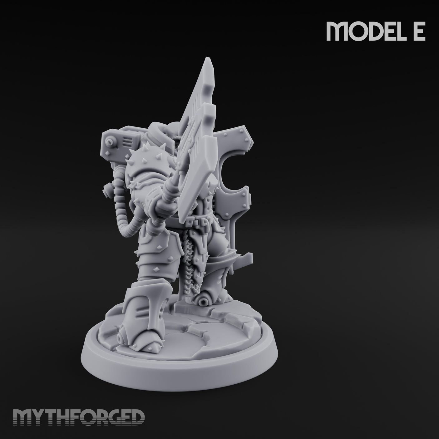Shield Bracing Gun Toting Space Dwarf Trooper E gallery 2