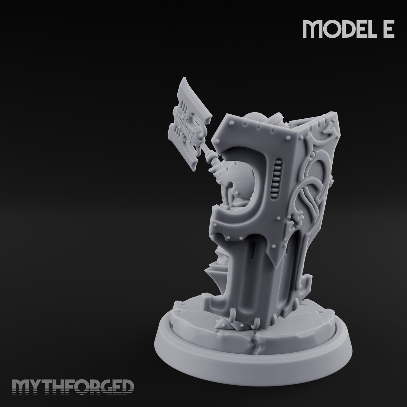 Shield Bracing Gun Toting Space Dwarf Trooper E gallery 6
