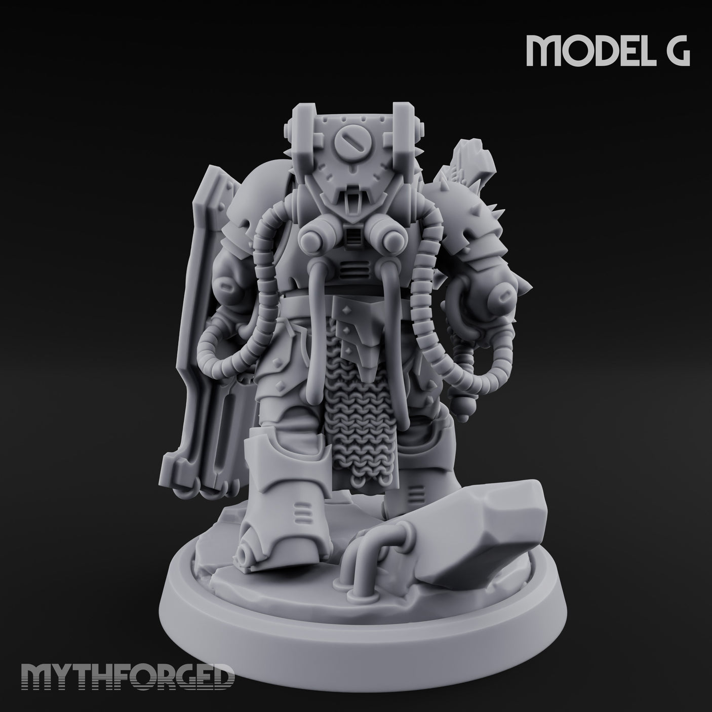 Shield Bracing Gun Toting Space Dwarf Trooper G gallery 5