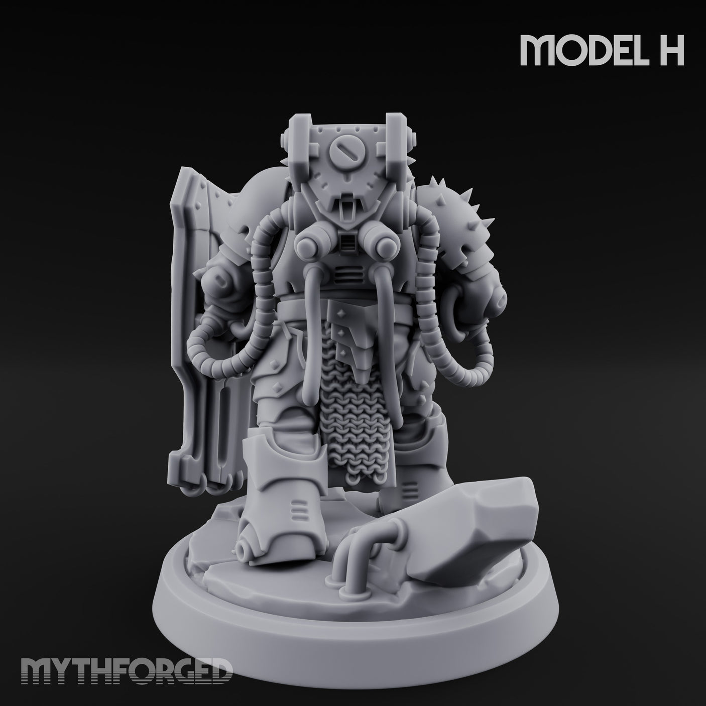 Shield Bracing Gun Toting Space Dwarf Trooper H gallery 5