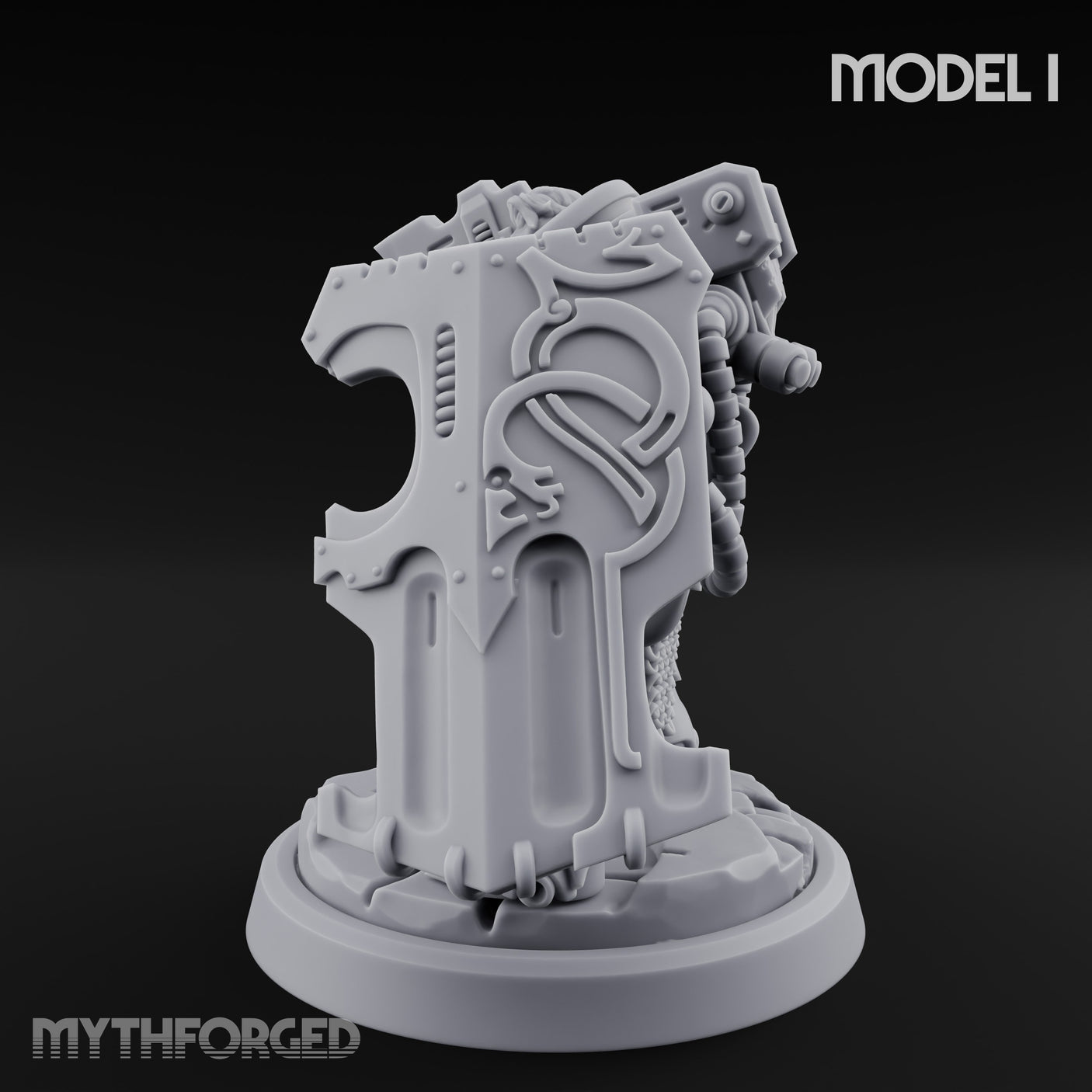 Shield Bracing Gun Toting Space Dwarf Trooper I gallery 7