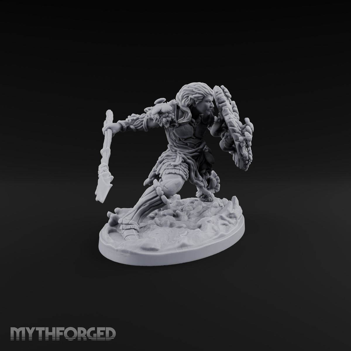 No Mushroom for Retreat Human Spear and Shield Warriors — B