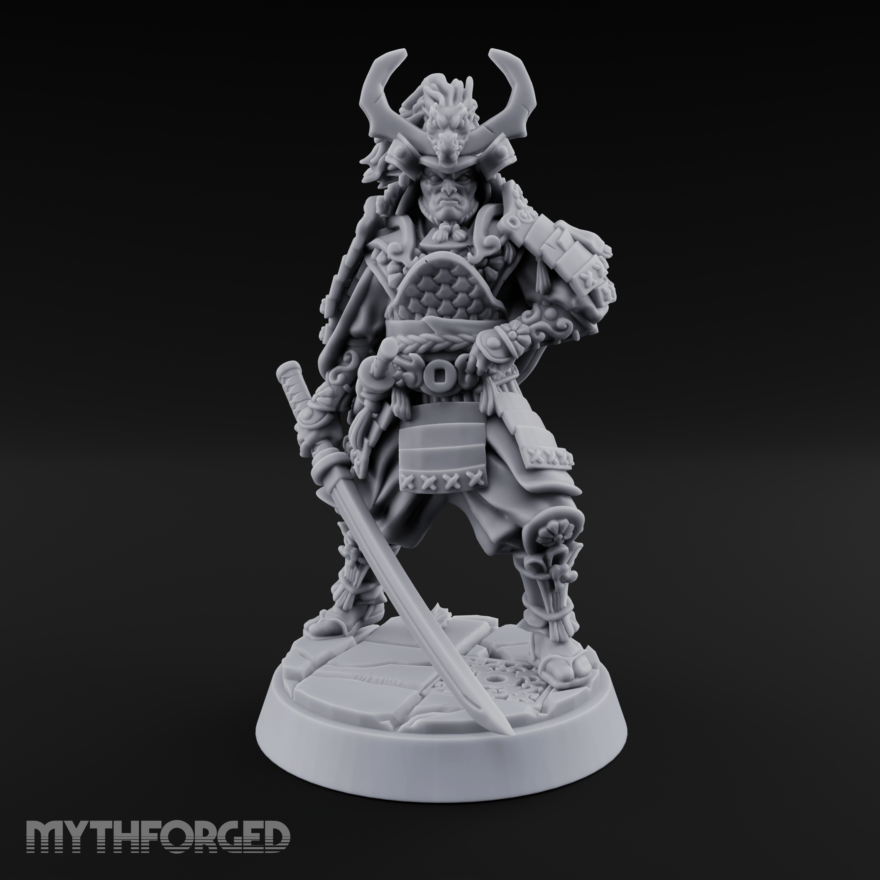 Armoured Horns High Commanding Shogun