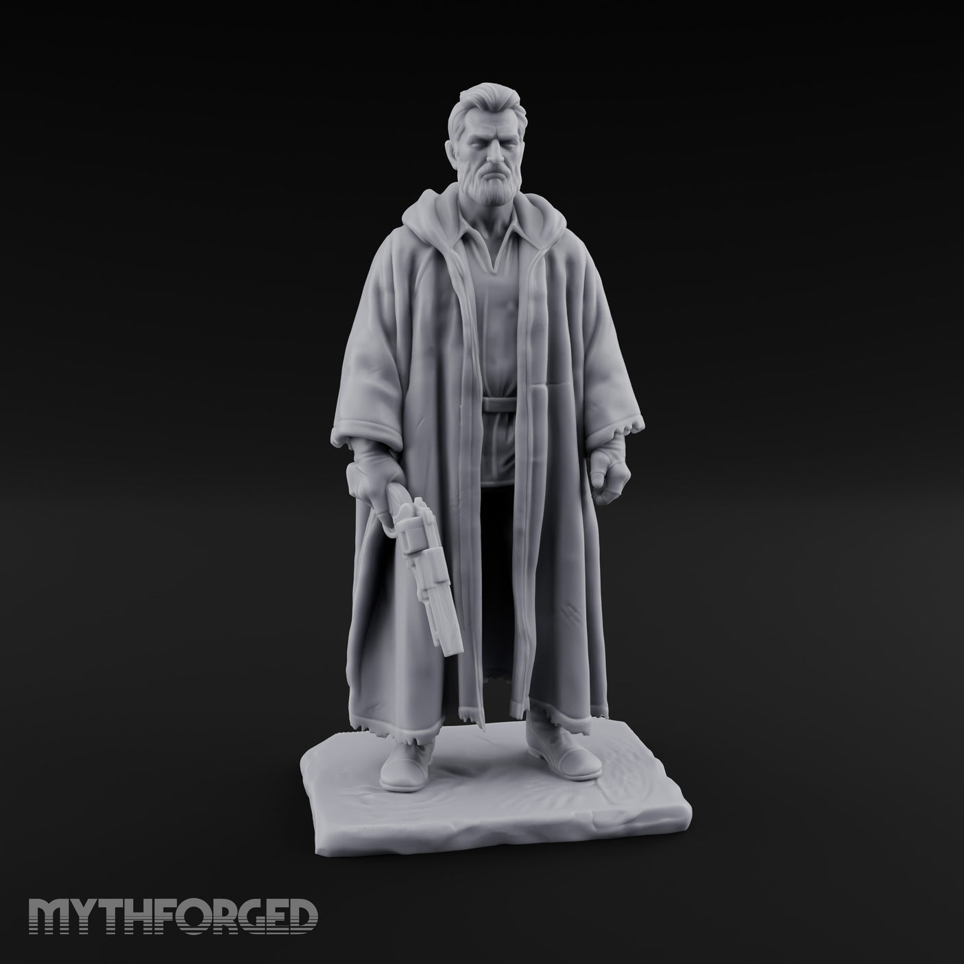 Shotgun Dangling Human Resistance Fighter Miniature for Dungeons and Dragons, Pathfinder or other TTRPGs