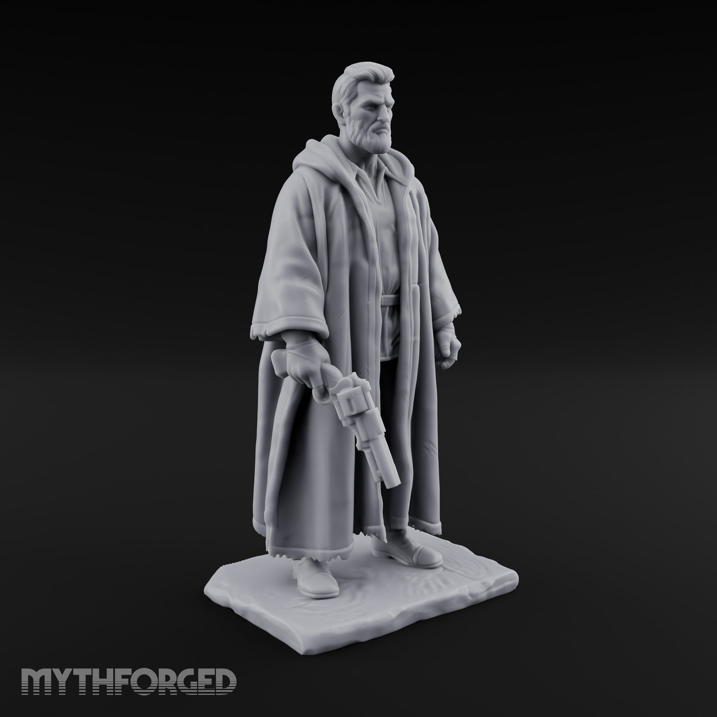 Shotgun Dangling Human Resistance Fighter Miniature for Dungeons and Dragons, Pathfinder or other TTRPGs