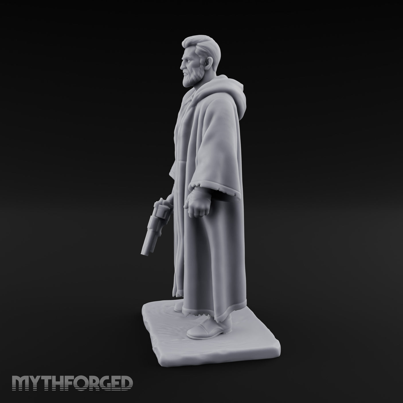 Shotgun Dangling Human Resistance Fighter Miniature for Dungeons and Dragons, Pathfinder or other TTRPGs
