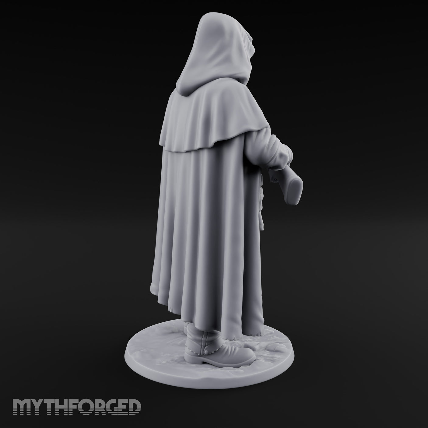 Shotgun Levelling Human Gunslinger Miniature for Dungeons and Dragons, Pathfinder or other TTRPGs