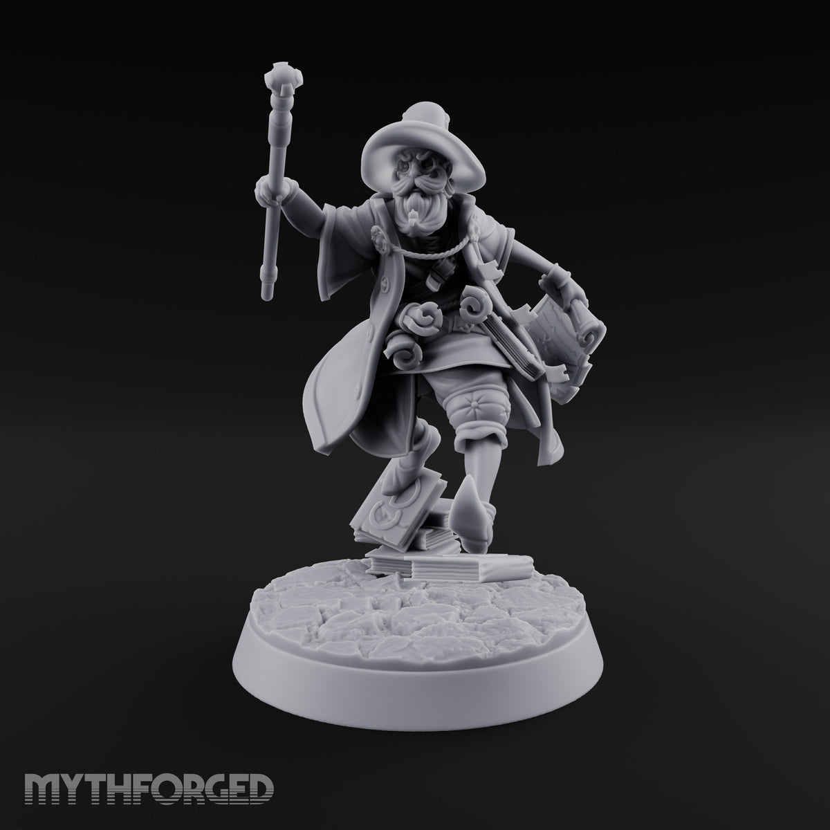 Late to Lecture, Tomes Underfoot Gnome Wizard