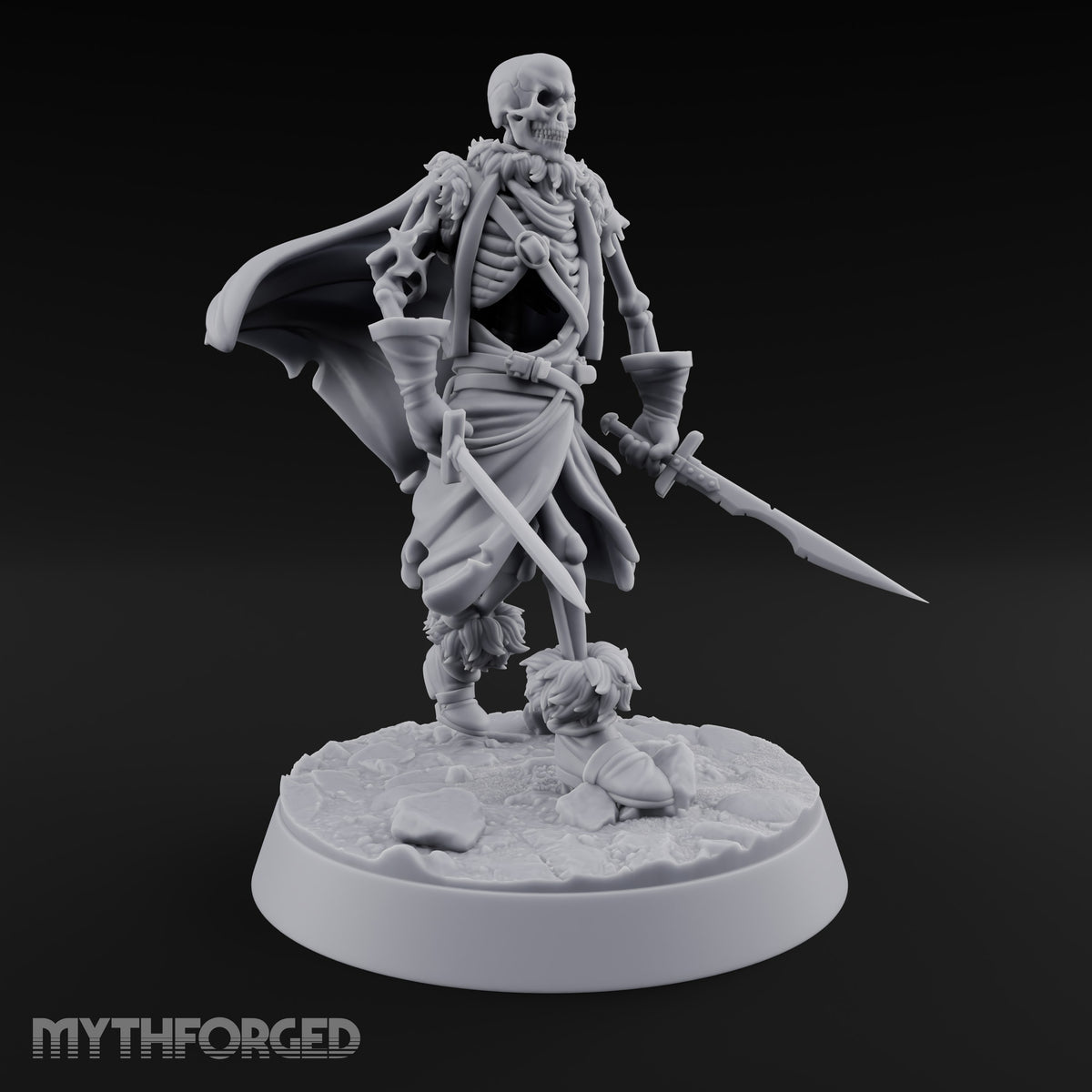 Still Answering the Muster Skeleton Warriors — A · Twin Swords + Spear (Pointing) + Axe · Mounted