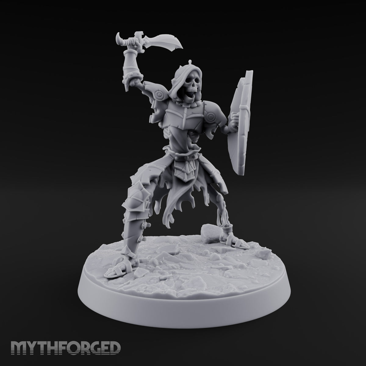 Still Answering the Muster Skeleton Warrior B — Scimitar & Shield