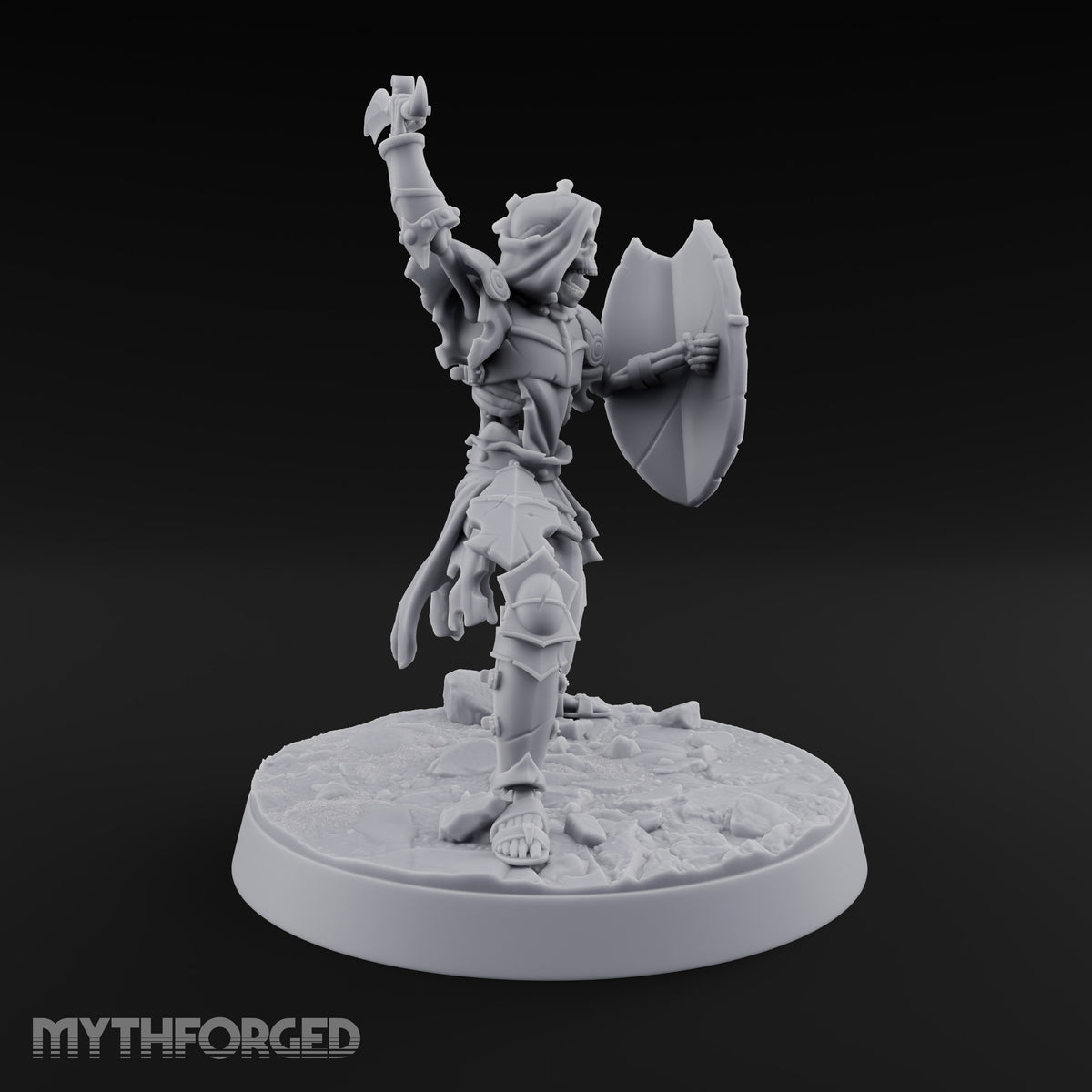 Still Answering the Muster Skeleton Warrior B — Scimitar & Shield