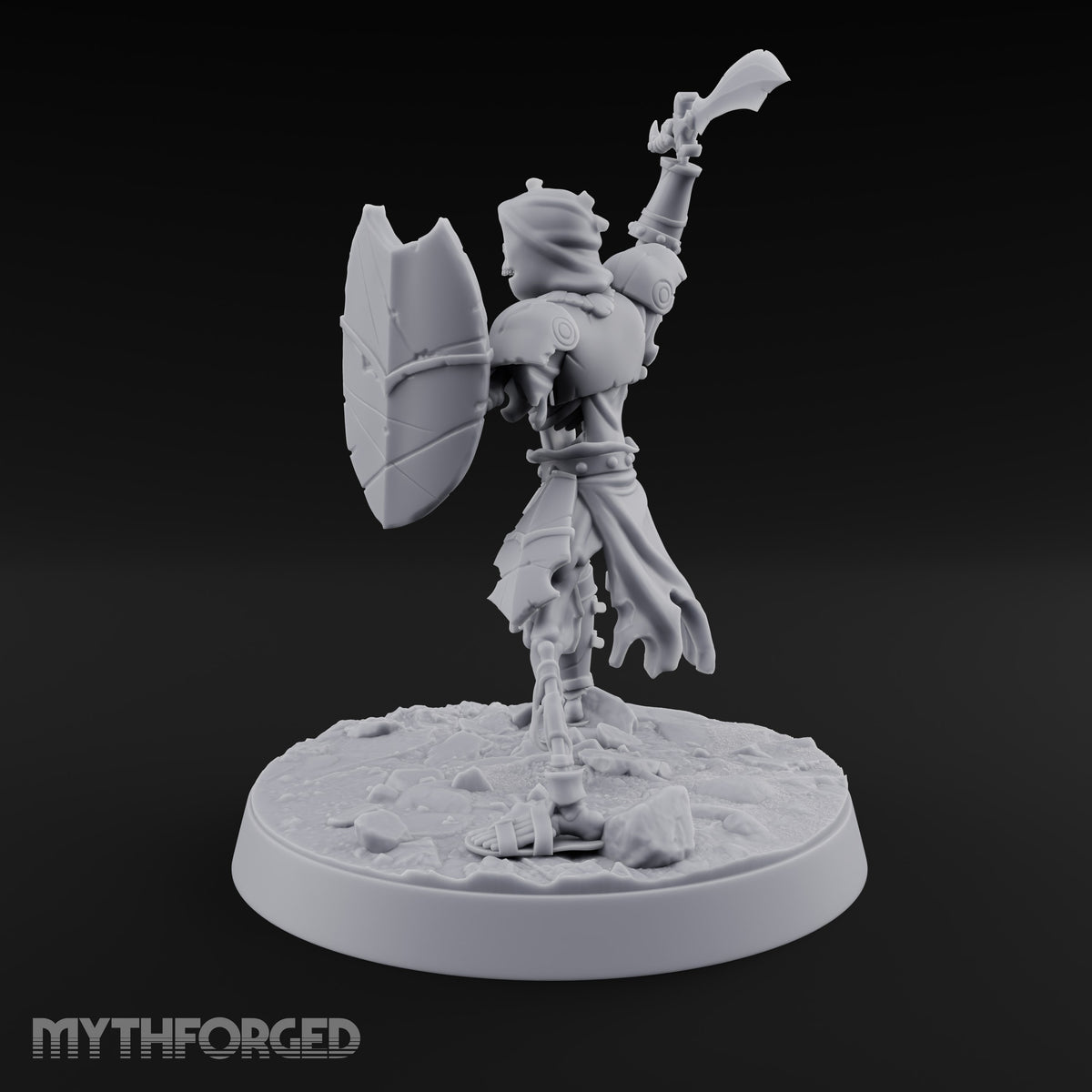 Still Answering the Muster Skeleton Warrior B — Scimitar & Shield