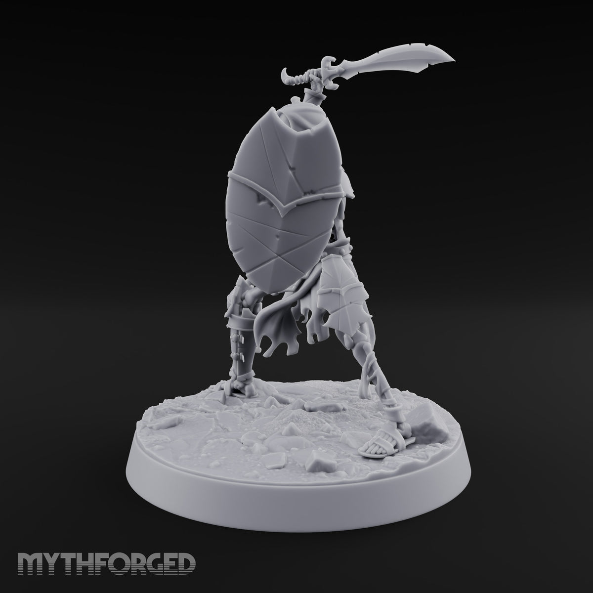 Still Answering the Muster Skeleton Warrior B — Scimitar & Shield