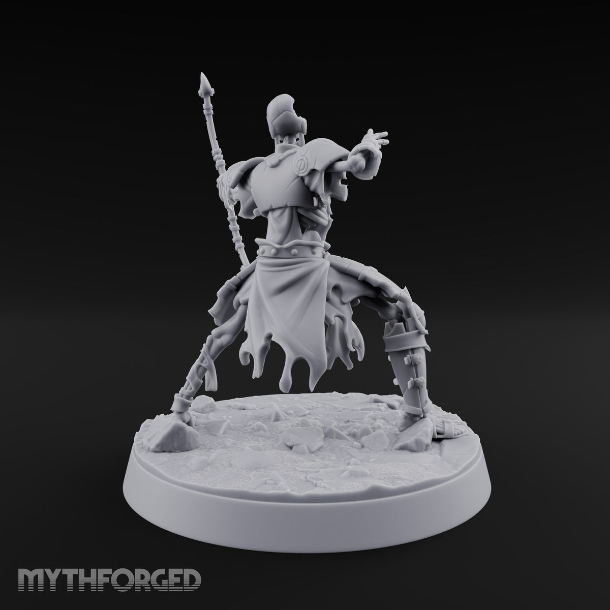 Still Answering the Muster Skeleton Warrior B — Spear (Pointing)