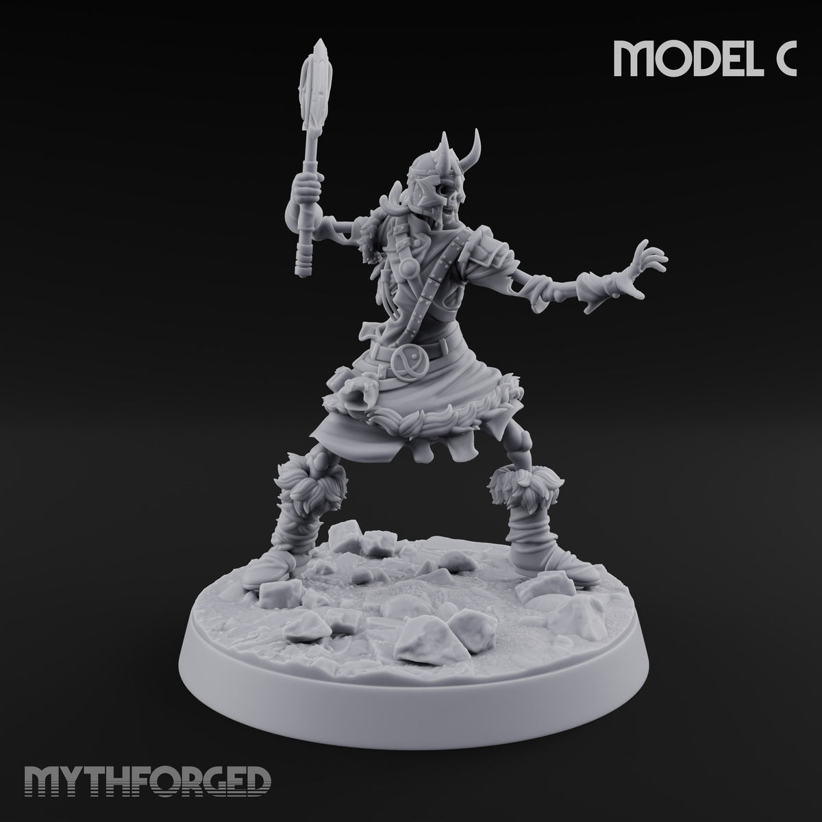 Bones Still Taking Orders Skeleton Warriors — C · Twin Swords + Spear (Pointing) + Axe