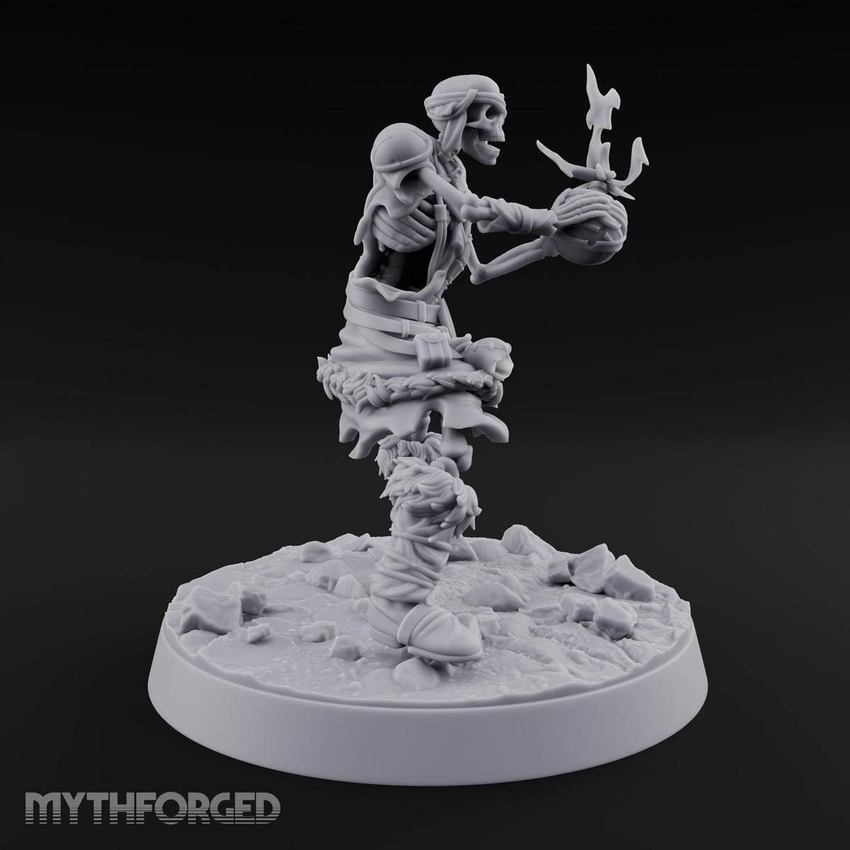 Bones Still Taking Orders Skeleton Warrior C — Flaming Orb