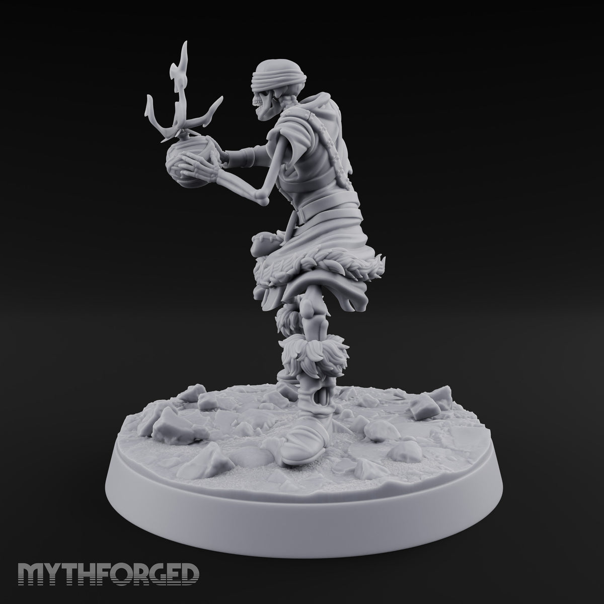 Bones Still Taking Orders Skeleton Warrior C — Flaming Orb