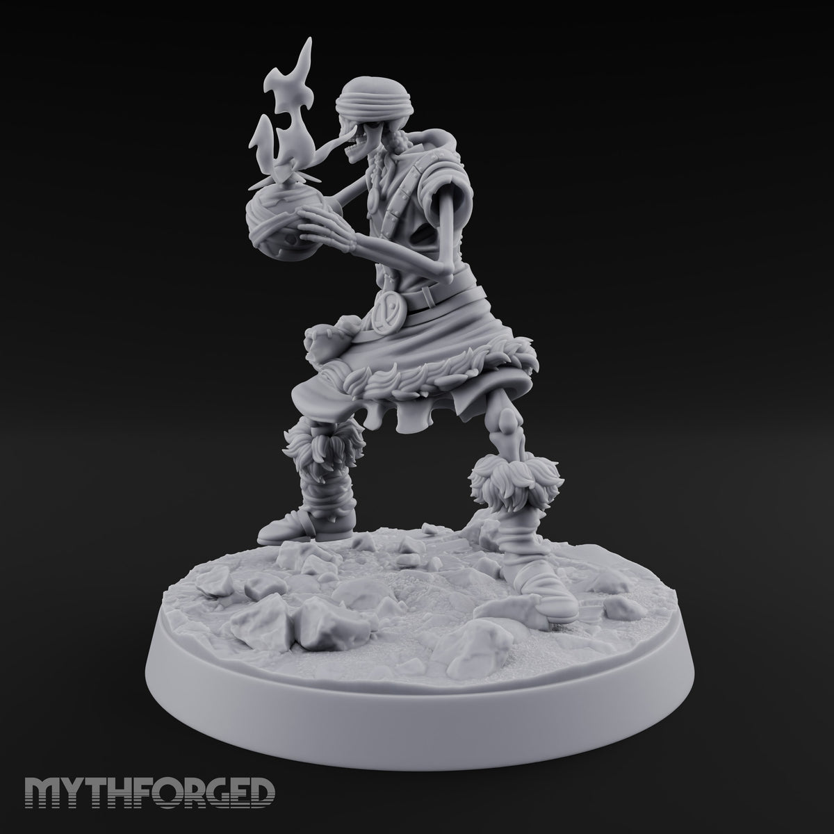 Bones Still Taking Orders Skeleton Warrior C — Flaming Orb