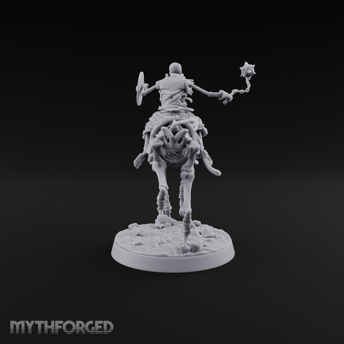 Spiked Ball Swinging, Reins Forgotten Skeleton Rider