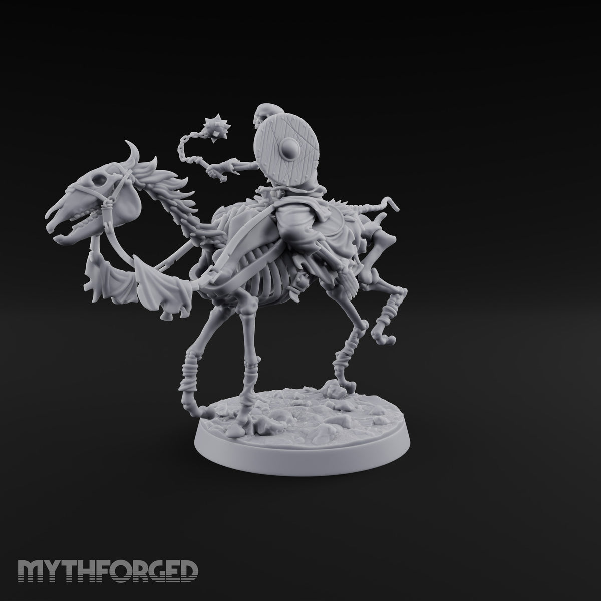 Spiked Ball Swinging, Reins Forgotten Skeleton Rider