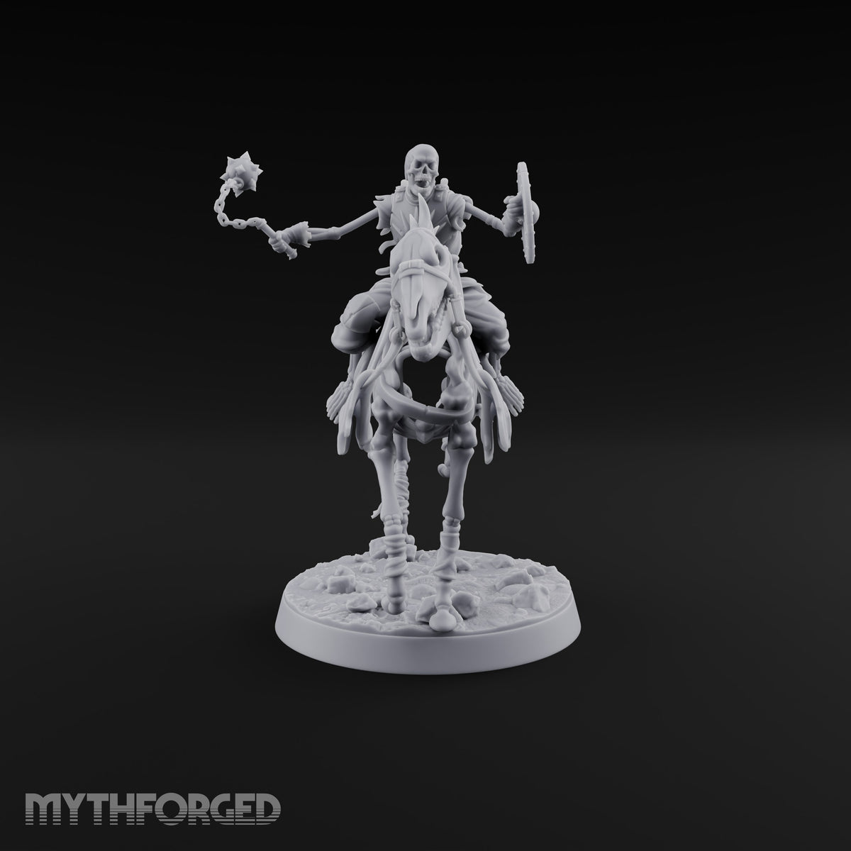 Spiked Ball Swinging, Reins Forgotten Skeleton Rider