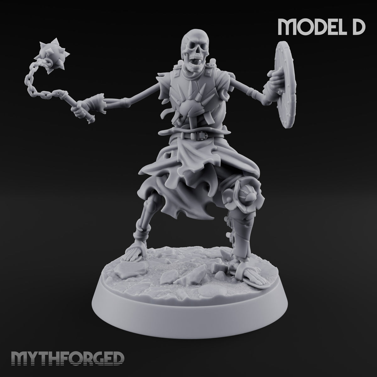Bones Still Taking Orders Skeleton Warriors — D · Twin Swords + Spear (Pointing) + Axe