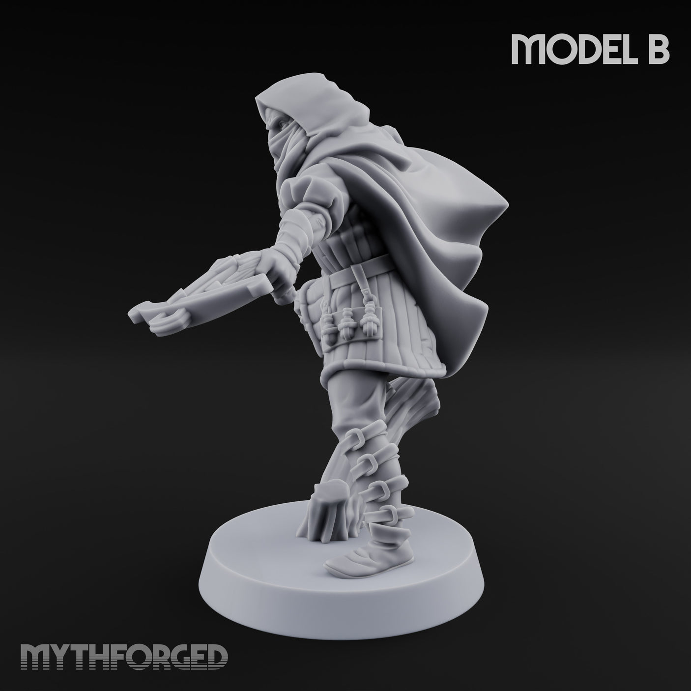 Skulking About Human Thief B Miniature for Dungeons and Dragons, Pathfinder or other TTRPGs