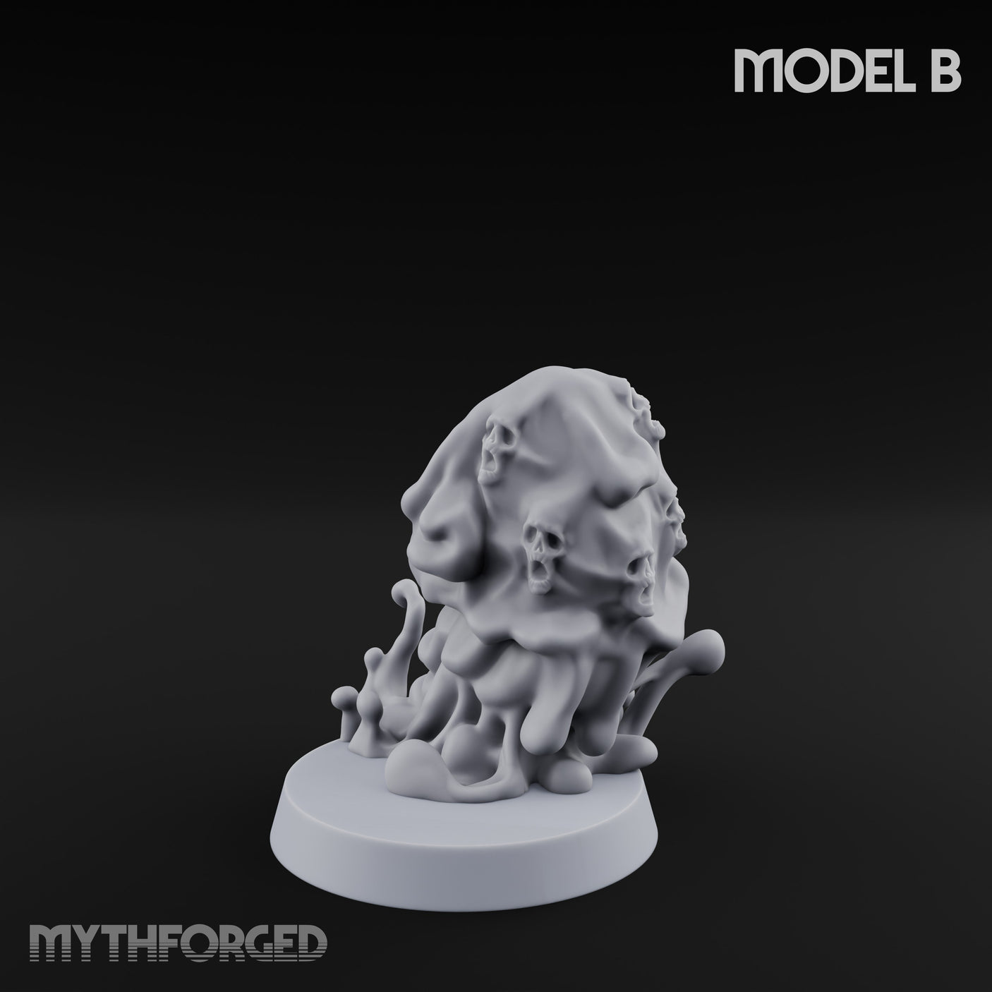 Skull Seeping Oblex Horror B Miniature for Dungeons and Dragons, Pathfinder or other TTRPGs
