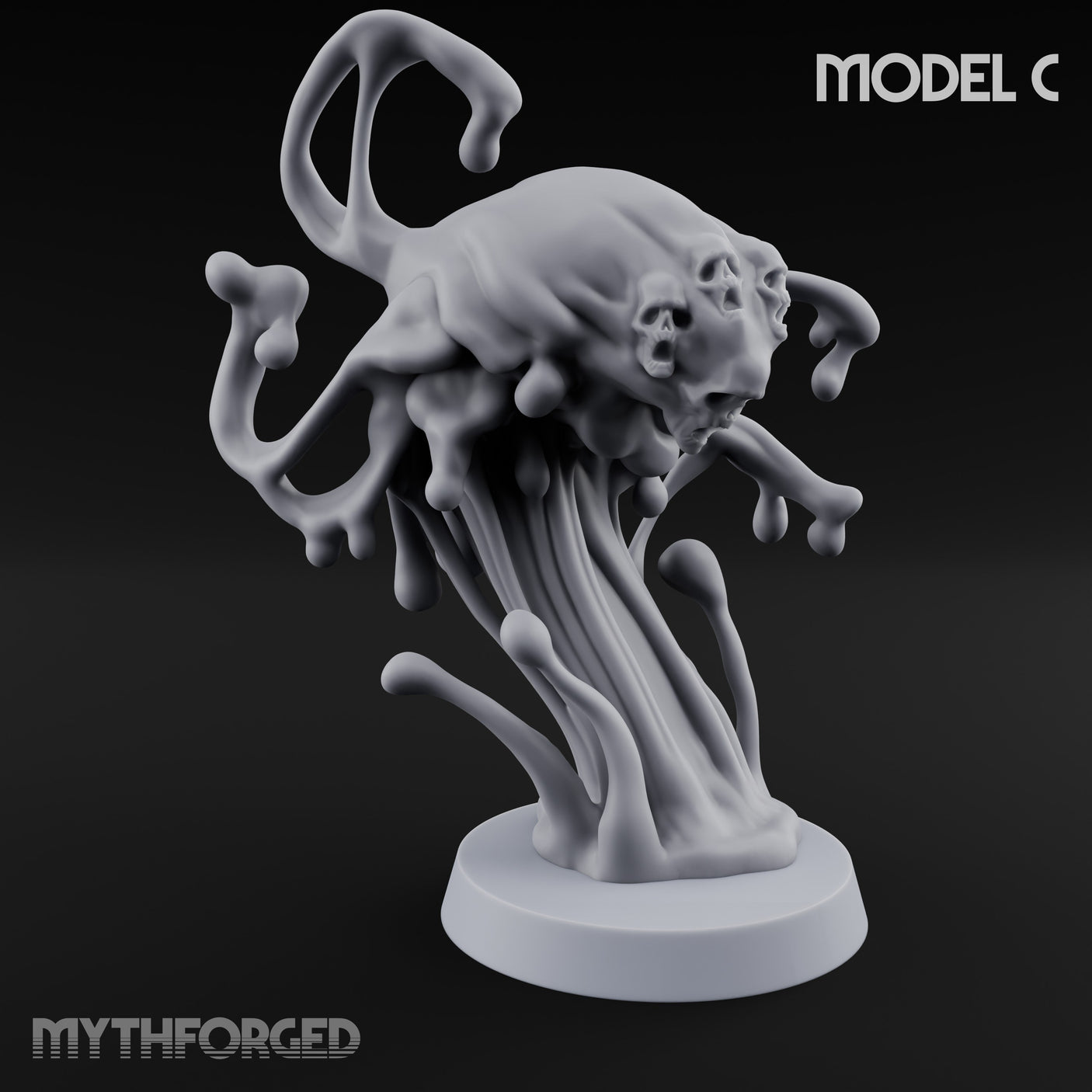 Skull Seeping Oblex Horrors Miniature for Dungeons and Dragons, Pathfinder or other TTRPGs