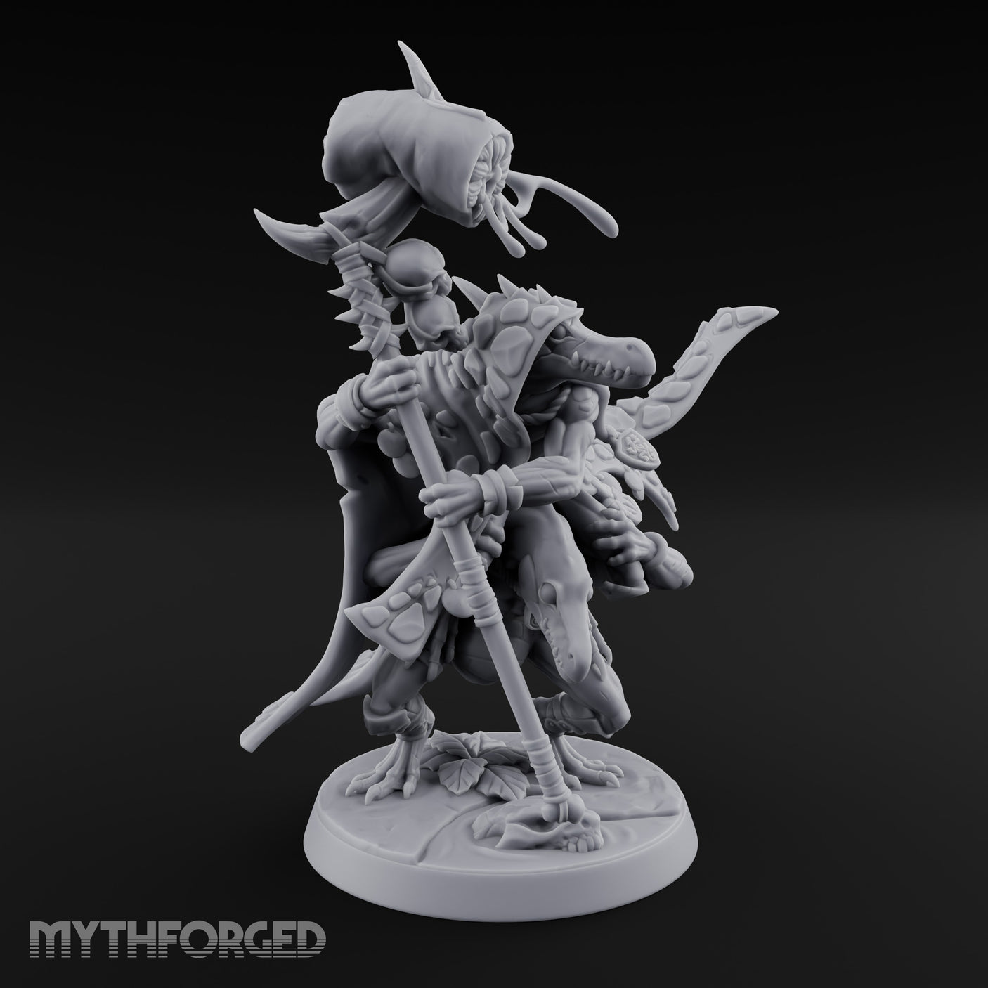 Skull Staff Wielding Lizardfolk Shaman gallery 2