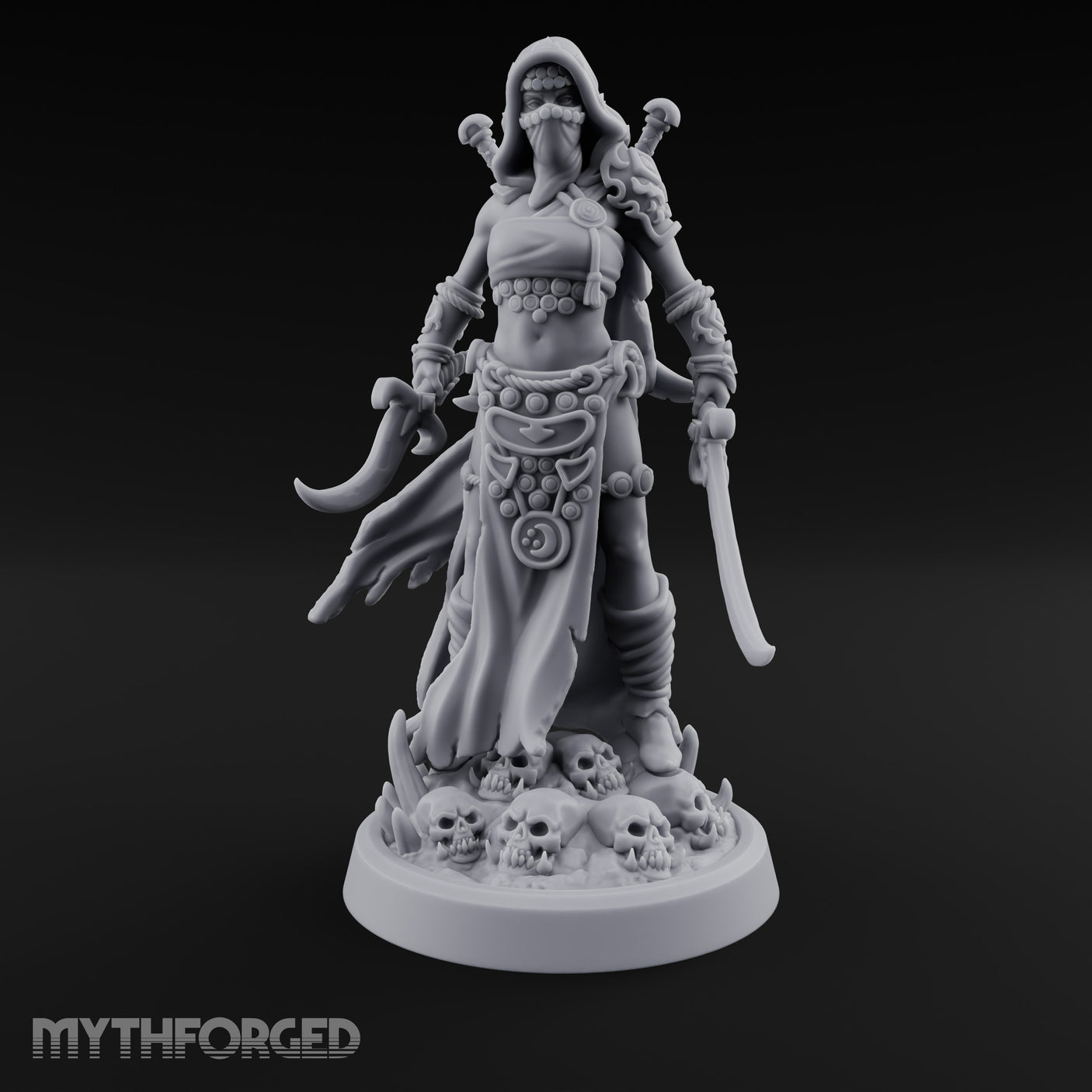 Skull Treading Dual Wielding Human Assassin gallery 1